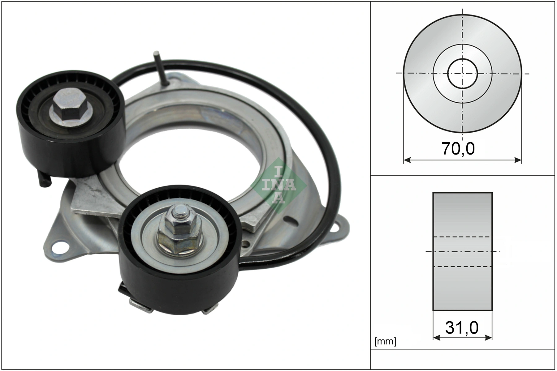 Belt Tensioner, V-ribbed belt